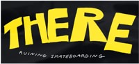 There Ruining Skateboarding MD Sticker - black/yellow text