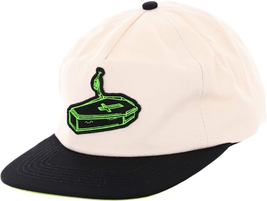Creature Last Call Snapback Hat - off white/black - view large