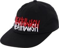 Deathwish Deathspray Off Set Snapback Hat - black