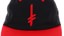 Deathwish Gang Logo Snapback Hat - black/red - front detail