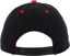 Deathwish Gang Logo Snapback Hat - black/red - reverse