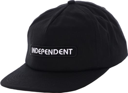 Independent B/C Groundwork Snapback Hat - black - view large