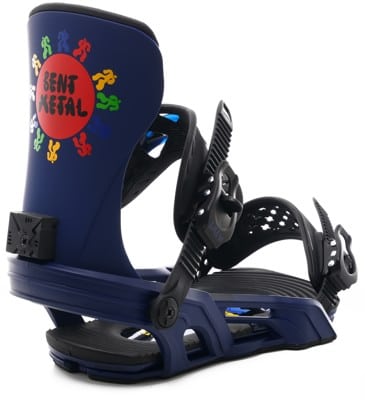 Bent Metal Axtion Snowboard Bindings 2023 - (forest bailey) blue - view large