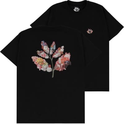 Magenta Flowers Plant T-Shirt - black - view large