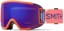 Smith Squad S Goggles - coral riso print/everyday violet mirror + clear lens