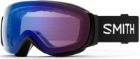 Smith I/O Mag ChromaPop Low Bridge Fit Goggles + Bonus Lens - black/chromapop photochromic rose flash + storm yellow flash