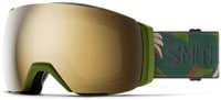 Smith I/O Mag XL ChromaPop Goggles + Bonus Lens - olive plant camo/sun black gold mirror + storm blue sensor