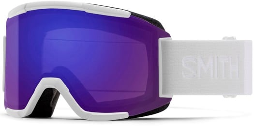 Smith Squad ChromaPop Goggles + Bonus Lens - white vapor/everyday violet mirror + clear lens - view large