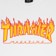 Thrasher Flame T-Shirt - white - front detail