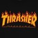 Thrasher Flame T-Shirt - black - front detail