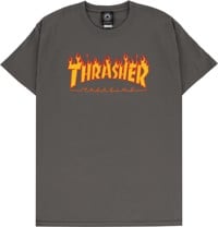 Thrasher Flame T-Shirt - charcoal