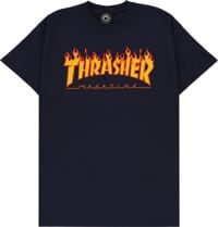 Thrasher Flame T-Shirt - navy