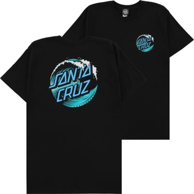 Santa Cruz Wave Dot T-Shirt - black - view large