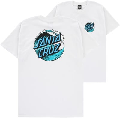 Santa Cruz Wave Dot T-Shirt - white - view large
