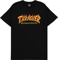 Thrasher Fire Logo T-Shirt - black