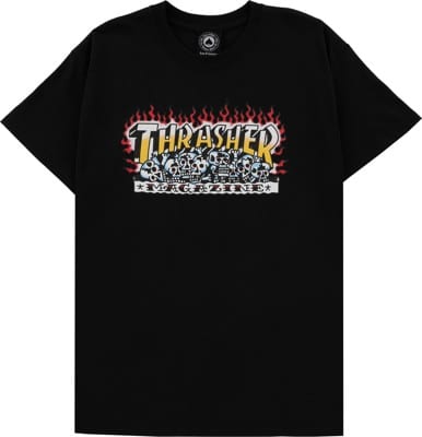 Thrasher Krak Skulls T-Shirt - black - view large