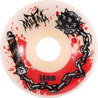 Metal Chain Flail Conical Cut Skateboard Wheels - white (97a)