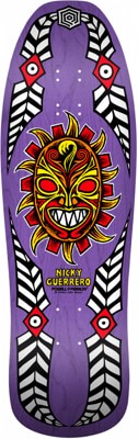 Powell Peralta Nicky Guerrero Mask 10.0 Skateboard Deck - purple - view large