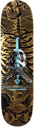 Powell Peralta Skull & Sword 8.25 248 Shape Skateboard Deck - gold/black