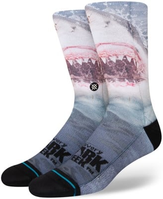 Stance Discover Shark Week Pearly Whites Sock - blue - view large