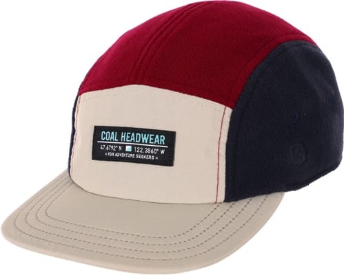 Coal Bridger Fleece 5-Panel Hat - burgundy - view large