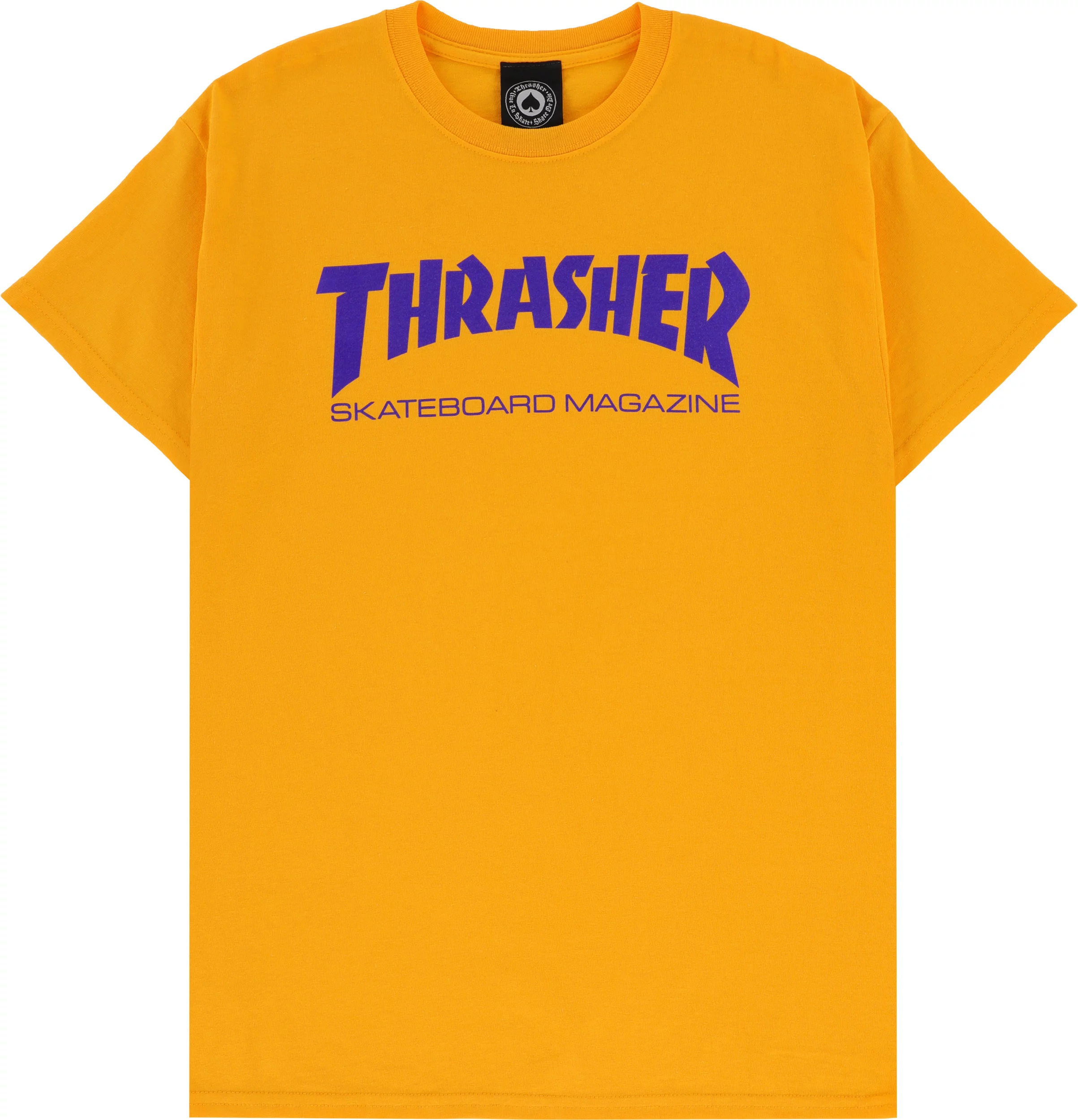 Thrasher Skate T-Shirt - gold/purple Tactics