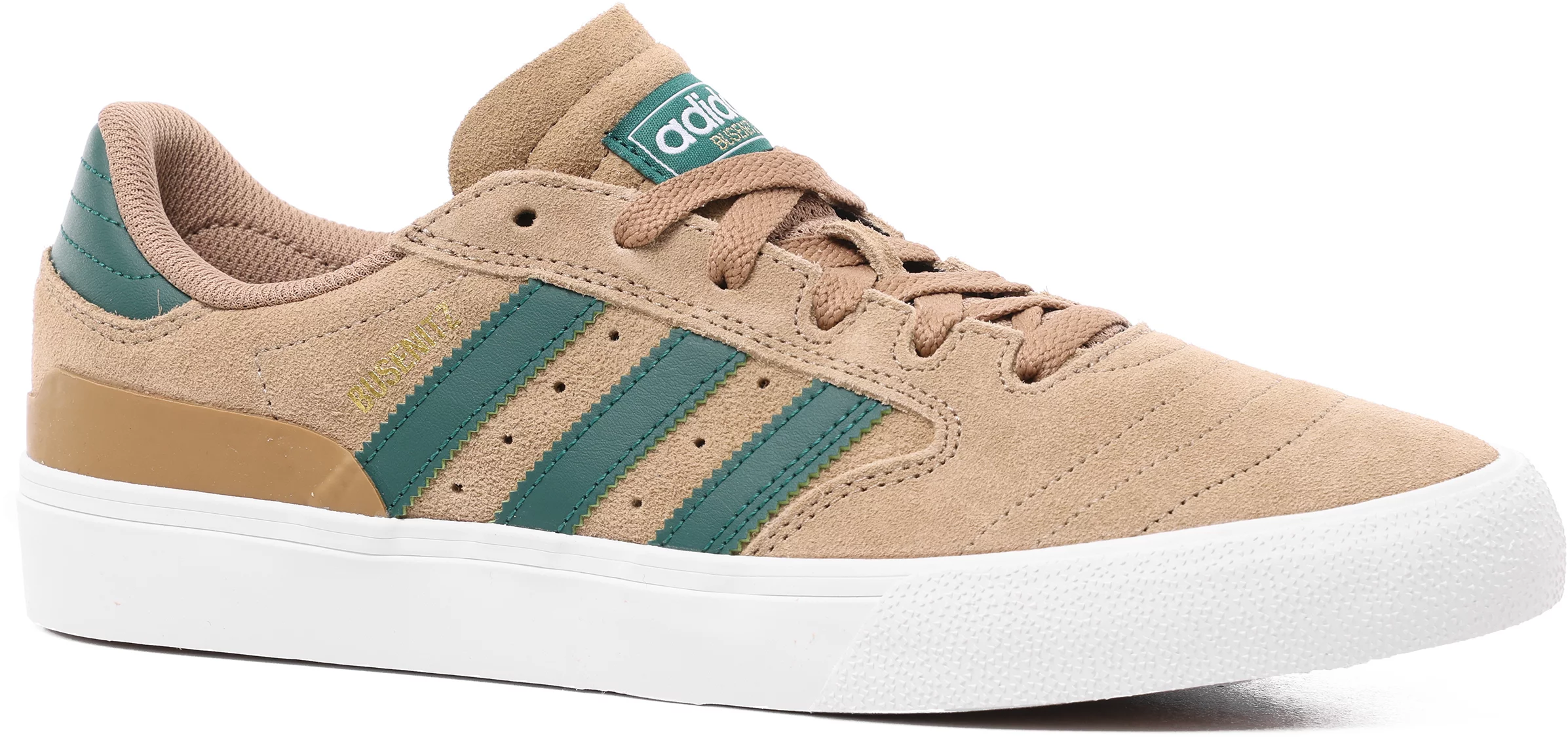 mareado Gran Barrera de Coral cesar Adidas Busenitz Vulc II Skate Shoes - cardboard/collegiate green/footwear  white | Tactics