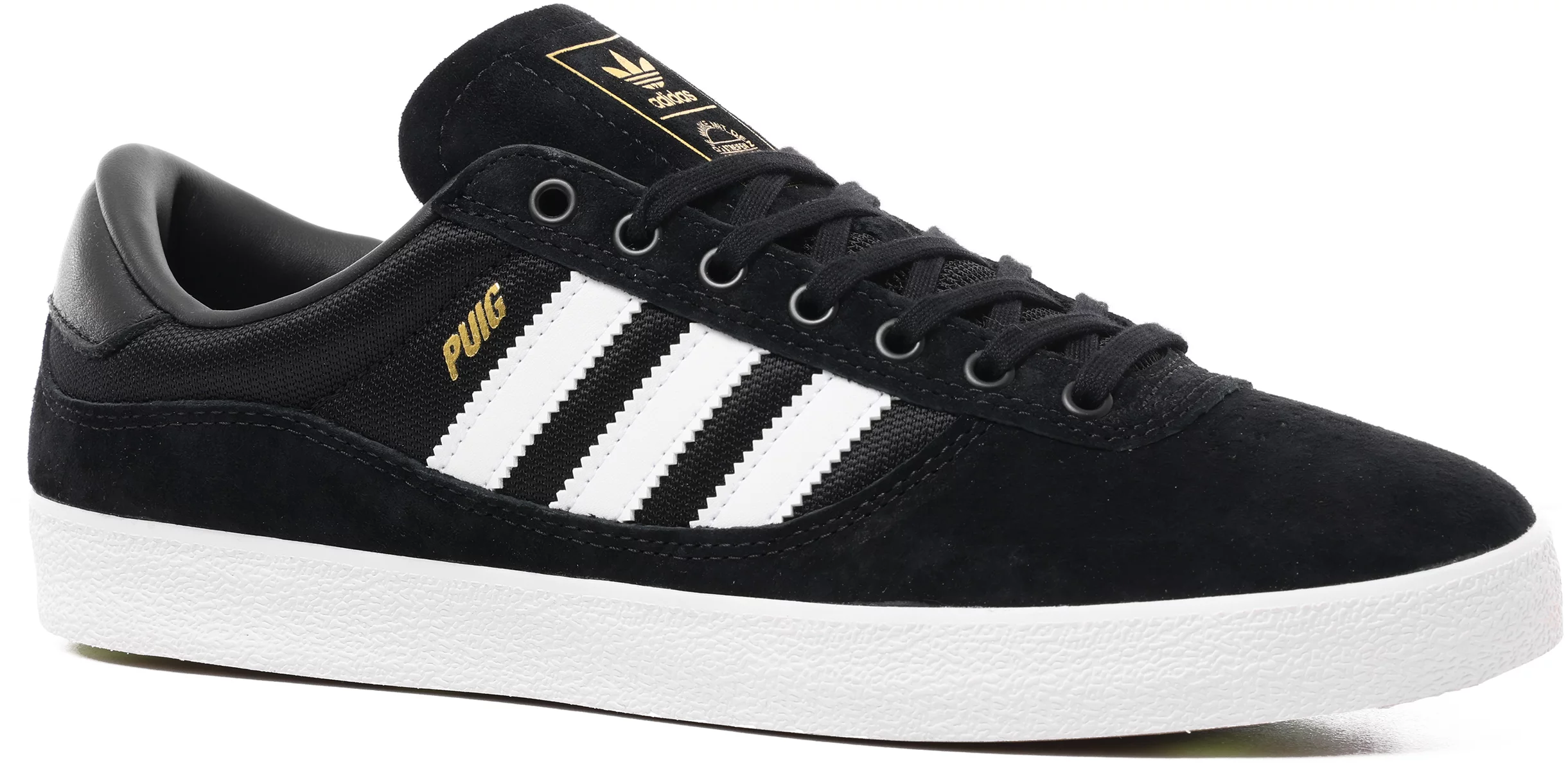 Bezem pil Vooroordeel Adidas PUIG Indoor Skate Shoes - core black/footwear white/pulse lime -  Free Shipping | Tactics