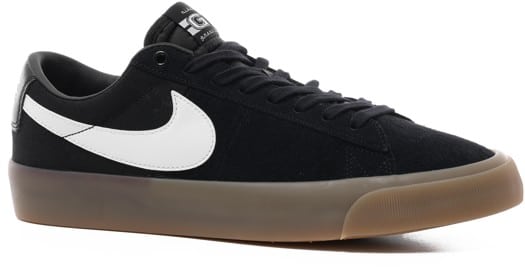 Nike SB Zoom Blazer Low Pro GT Skate Shoes - black/white-black-white-gum light brown - view large