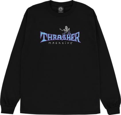 Thrasher Gonz Thumbs Up L/S T-Shirt - black - view large