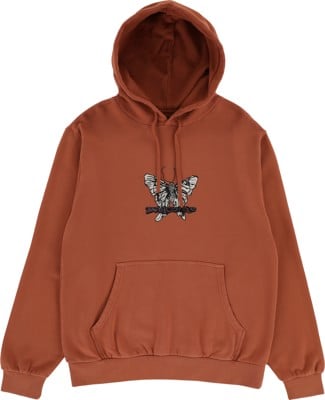 Welcome Butterfly Garment-Dyed Hoodie - umber - view large