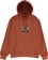 Welcome Butterfly Garment-Dyed Hoodie - umber