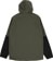 Roark Cascade Rain Jacket - dark military - reverse