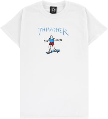 Thrasher Gonz T-Shirt - white/blue/red - view large