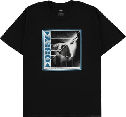 Obey Post Punk Geometry Organic T-Shirt - black - view large
