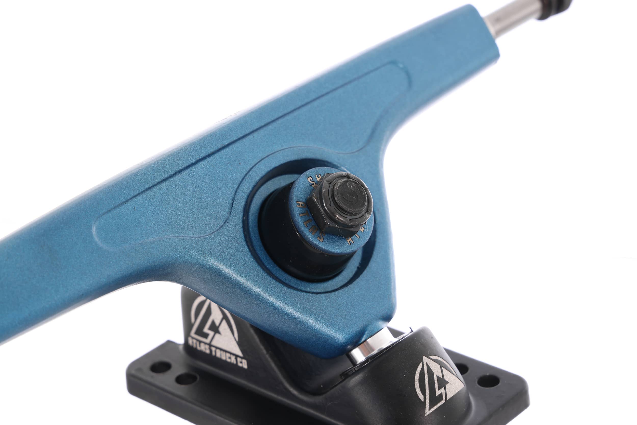 Atlas Ultralight 180mm 48 Degree Longboard Trucks blue steel/black
