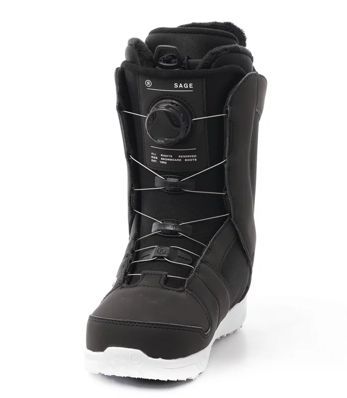 8.5 Black Ride Womens Sage Snowboard Boots 
