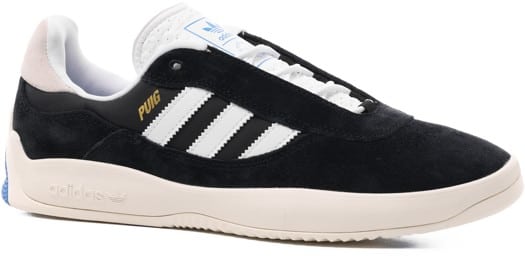Adidas PUIG Skate Shoes - core black/footwear white/bluebird - view large