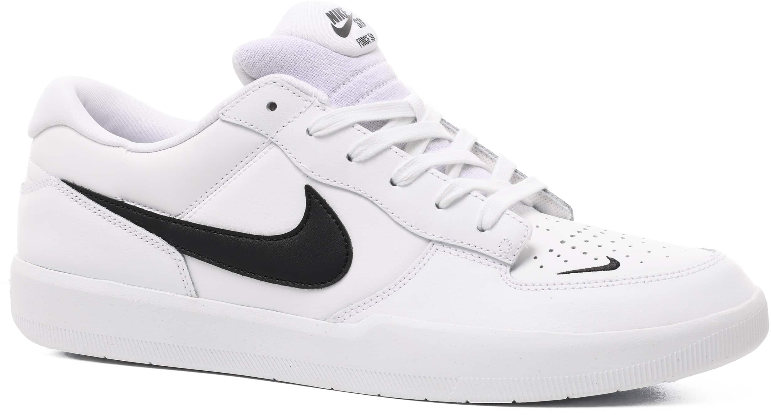 Nike SB Force 58 PRM L Skate Shoes - white/black-white-white | Tactics
