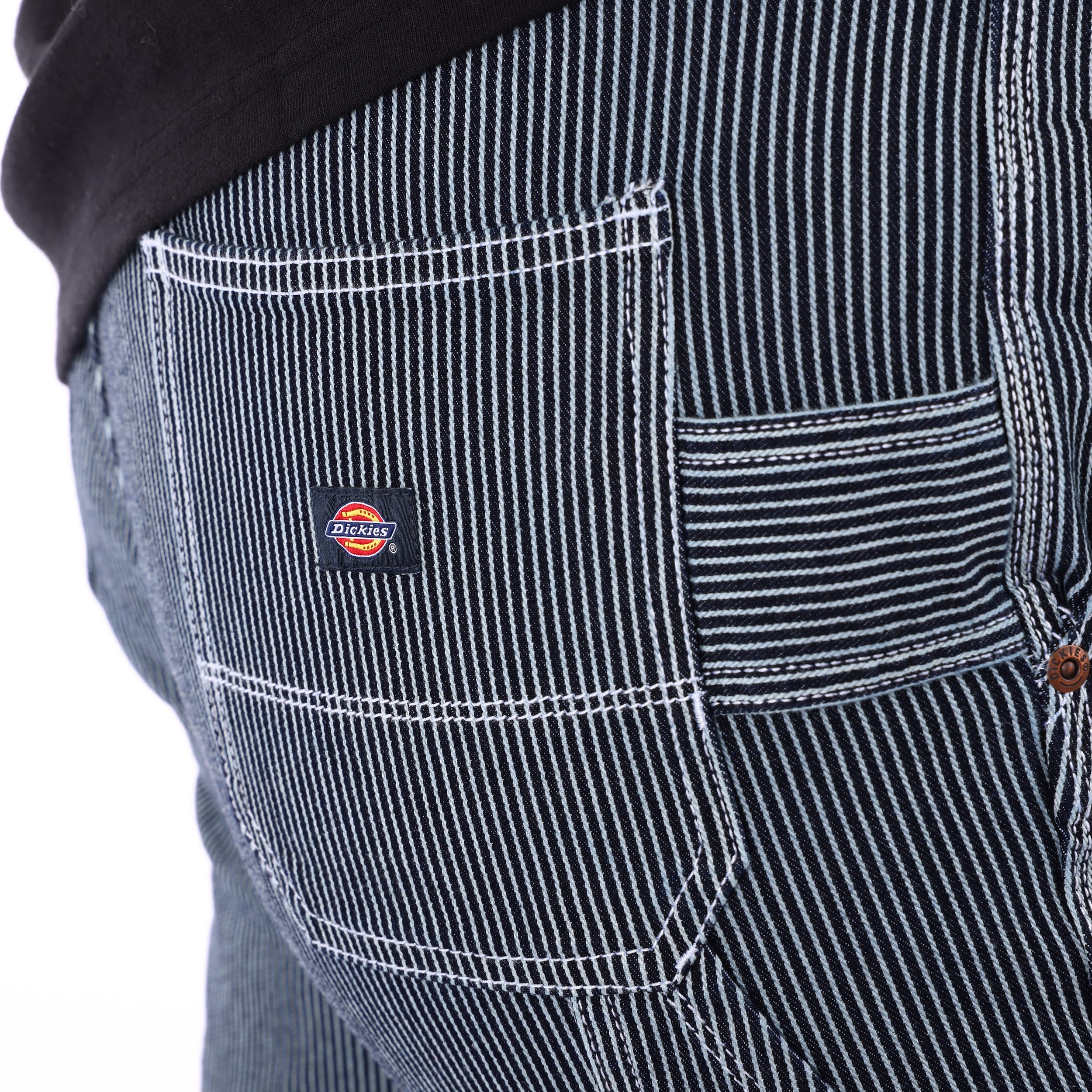hickory stripe carpenter pants