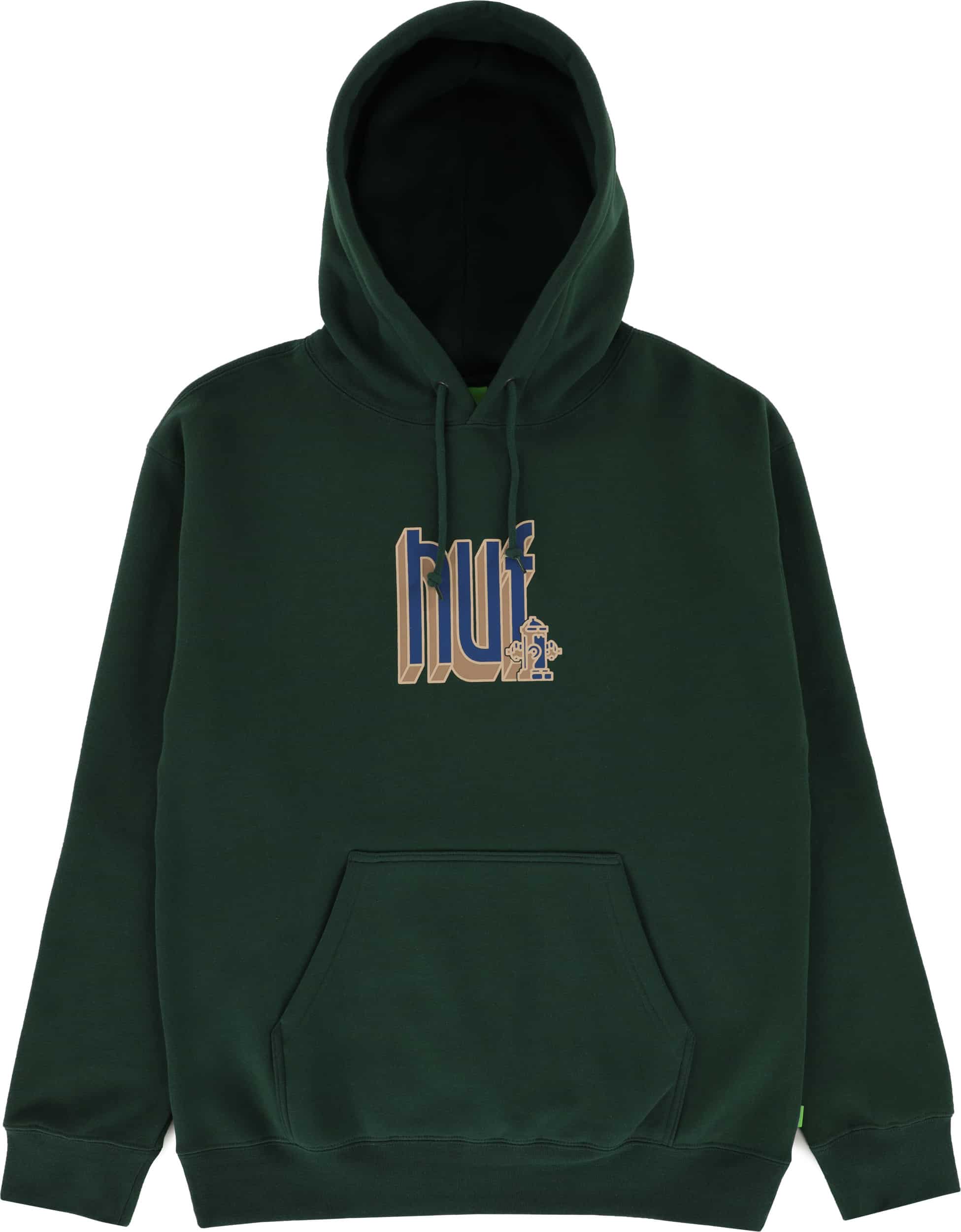 HUF Bookend Hoodie - forest green | Tactics