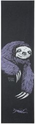 Welcome Sloth Graphic Skateboard Grip Tape - black