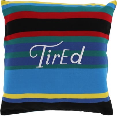 Tired Striped Pique Throw Pillow - multi - view large