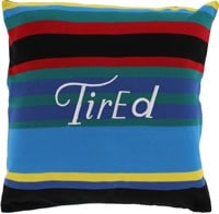 Tired Striped Pique Throw Pillow - multi