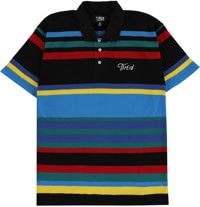 Tired Striped Pique Polo Shirt - multi