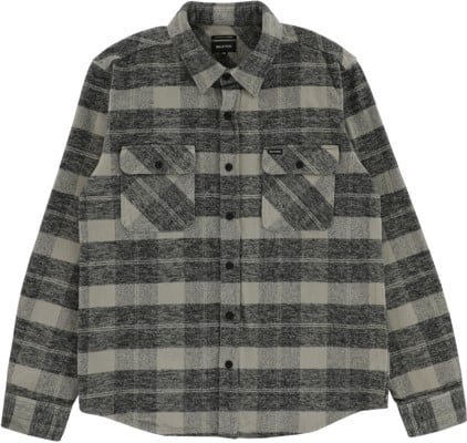Brixton Bowery Heavyweight Flannel Shirt - black/charcoal - view large
