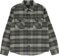 Brixton Bowery Heavyweight Flannel Shirt - black/charcoal