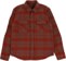 Brixton Bowery Heavyweight Flannel Shirt - burnt henna/dark forest