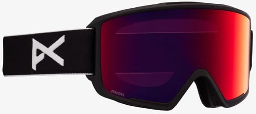 Anon M3 MFI Goggles + Face Mask & Bonus Lens - black/perceive sunny red + perceive cloudy burst lens - view large