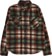 Dark Seas Zulu Polar Fleece Flannel Shirt - green/orange